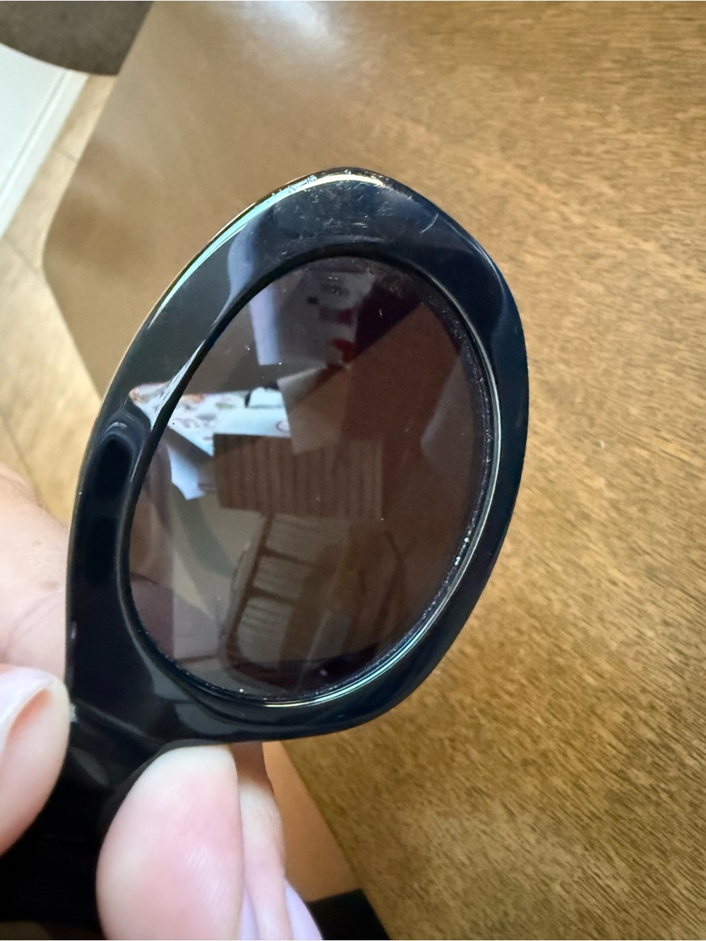 Celine Black Oval Triomphe Sunglasses - Picture 11 of 14